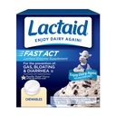 Lactaid 빠른 행동 Lactose 자연적인 Lactase 효소를 가진 Intolerance 기복 Chewable 가스, bloating & Diarrhea 때문에 Lactose 감도, 온-고, 바닐라 강선전도 풍미, 60 x 1개의 ct
