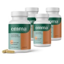 Emma Gut Health - 4 Pack - 가스 및 부유 한 구호, 변비, 누출 구트 수리 - Gut Cleanse & Restore Digestion - Bowel Movement를 규제합니다. Probiotics 및 Laxative 대안, 240 캡슐