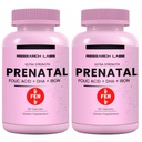 여성 2 Fer 1 광고에 대한 연구 연구소 예비 비타민 : 6X 더 Bioavailable 메틸화 Folate Folic Acid MTHF 5 | 뇌 발달 지원, 건강한 성장