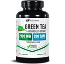 건강 녹차 추출물 알약 2100mg | EGCG 및 폴리페놀로 표준화 된 보충 | 200 Vegan 캡슐 | Extra Strength Antioxidant Support | Non-GMO, 글루텐 프리 | 미국제
