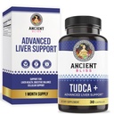 고대 블리스 Tudca 500mg, 30 캡슐 (Tauroursodeoxycholic Acid) - Bile Salts Liver Support Supplement, 자연 Bitter Taste- Vegan Friendly, Non GMO, 글루텐 무료 캡슐 (30 캡슐 (1)))