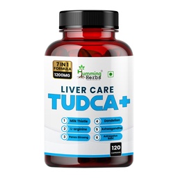 Humming 허브 TUDCA 보충 우유 이틀, L 아르기닌, Ashwagandha, Dandelion, Astragalus 뿌리 120 캡슐과 7in1 복합체