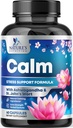 Natural Calm, Unwind & Relax Support - Ashwagandha, GABA, Magnesium, L-Theanine & More - 자연 초점, 에너지 및 면역 지원 - Nature's Non-GMO, Vegan, Gluten Free, 미국 - 120 캡슐