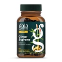 Gaia Herbs Ginger Supreme - 건강한 소화 및 믿을 수 있는 Occasional Nausea - 유기 생강 뿌리 및 심황 뿌리 - 60 Vegan 액체 Phyto-Capsules (60 일 공급)