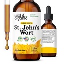Wild & Organic St Johns Wort Tincture - Mood Support - Relaxing St. John 's Wort Supplement - 액체 Hypericum Perforatum 허브 드롭 - Vegan, Sugar & Alcohol-Free - 2 fl oz