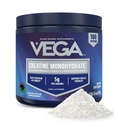 Vega Micronized Creatine Monohydrate Powder, Unflavored – 남성 및 여성, 강도, 성능 및 근육 성장을위한 5g 순수 Vegan Creatine, 100 서빙 (17.6 온스)