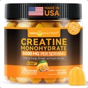 남자 & 여자를 위한 안 광도 Creatine Monohydrate Gummies 5000 mg, 3rd 당 시험해, 근육 성장을 위한 Creatine Chews, 힘 & 에너지 지원, 설탕 자유로운, Vegan, 120 조사, 망고 Passionfruit