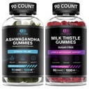 EFFECTIVE NUTRA Ashwagandha Gummies & 우유 이틀 Gummies