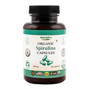 USDA 유기 Spirulina 캡슐 - 100% 순수한 채식 보충교재, 비 GMO, 글루텐 자유로운, 화학 자유로운, (120)