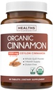 USDA 유기 Ceylon Cinnamon 알약 - 가득 차있는 몸 산화를 억제하는 지원을 위한 서빙 당 1000mg를 가진 높은 힘 Ceylon Cinnamon 보충교재 - Vegan Non-GMO cGMP Made & Lab Verified (1 달 공급)