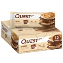 퀘스트 영양 S'mores Protein Bar, 21g Protein, 1g Sugar, 4g Net Carb, Gluten Free, Keto Friendly, 12 카운트