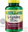 L-Lysine 1000mg 아미노산 llysine L lysine Lysine 보충교재 Lysine 면역성이 있는 지원 100 정제