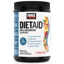 Force Factor Diet Aid Powder, Metabolism Booster & Diet Support Supplement for Lean Body Mass with 15x More Absorbable Chromium, 리프레시 & Delicious, Tropical Fruit, 30 서빙