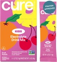 Cure Hydration - Kids Electrolyte 음료 믹스 | 플랜트 기반 소아과 공식 탈수 | 추가 설탕, FSA-HSA, Non-GMO, 글루텐 프리, 인공 향료 없음 | 상자 6 패킷 - 과일 펀치