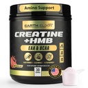 Creatine HMB 남성과 여성용 보충제 w/Essential 아미노산 | EAA & BCAA 분말 혼합 | Creatine Monohydrate Powder and HMB | EAAS & BCAAS | 미국 및 제 3 자 테스트
