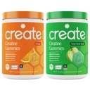 Creatine Monohydrate Gummies - Citrus Rush Duo - Sour Apple & Orange - 여성 및 남성, NSF 인증, 3rd Party Tested, Anti-Melting Formula, 180 Count (2-Pack)에 대한 크레아틴 Gummies