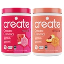 Creatine Monohydrate Gummies - Beach Day Duo - Sour Peach & Watermelon - 여성 및 남성, NSF 인증, 3rd Party Tested, Anti-Melting Formula, 180 Count (2-Pack)에 대한 크레아틴 Gummies