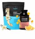 LEGION 성능 지원 스택 - Creatine Monohydrate Gummies (레몬 드롭, 30 서빙) + Whey Protein Powder (Vanilla, 30 서빙)