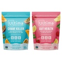 Ultima Replenisher Electrolyte Powder Drink Mix 번들 - Sugar Free - Crave Killer 및 Gut Health, 14 Stickpack - 6 Electrolytes 및 Minerals - Keto Friendly, Vegan, Non-GMO