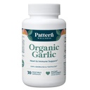 패턴 웰빙 무취 유기 마늘 - 1000mg - 면역, 순환 및 심장 건강 지원 - 비 GMO & 글루텐 무료 - 30 Vegan 캡슐