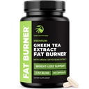 녹차 체중 감량 알약 여성 및 남성 | 45% EGCG | Stomach Fat Burner, Metabolism Booster & Appetite Suppressant | 녹차 지방 버너 다이어트 알약 | Vegan Weight Loss Supplements | 60 Ct