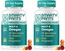 SmartyPants Prenatal Multivitamin Gummies, 오메가 3 (DHA / EPA), Methylfolate, Biotin, 비타민 D3, C, 비타민 B12, B6, A, K & 아연, 글루텐 무료, 120 개 (40 일 공급) (팩 2)