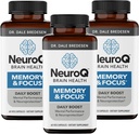 NeuroQ Memory & Focus - 부스트 증명 성능 및 두뇌 기능 - Dale Bredesen 박사의 신경 보호 공식 - Gotu Kola Ginkgo Phosphatidylserine & Propolis - 60 캡슐 (포장 3)