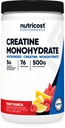 Nutricost 크레아틴 Monohydrate 분말 (Fruit 펀치, 500 그램)