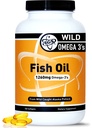 TGS 트리플 강도 오메가 3 물고기 기름 보충 - 남자 & 여자를 위한 1260mg EPA DHA - Burpless, Triglyceride 모양에 있는 야생 알래스카 Pollock에서 순수한 오메가 3 지방산 - 180의 캡슐, 90의 서빙