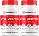 (2 팩) 균형 교류 글리콜 낙관자, 균형 교류, 균형 교류 글리콜 낙관, BalanceFlow 지원 캡슐, 균형 교류 혈액 지원 진보된 공식, 2 달을 위한 60의 캡슐