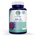 CoQ10 - Co-Enzyme Q10-200 mg - 우수한 가치 - 200의 모자 - 빠른 흡수 - Veg. 모자 - 비 GMO - Ubiquinone - Foxxy Doc에 의하여 심장 & 세포질 에너지 & 두뇌 보충교재