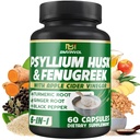 BMVINVOL 심혈관 Husk 섬유는 Fenugreek, Apple Cider Vinegar, Turmeric, Ginger, 까만 고추 소화 건강 지원을 가진 보충 t - 60의 캡슐을 보충합니다
