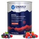 Gnarly 영양 BCAA 분말, 과일 펀치 - 사전 운동 BCAAS 아미노산 - NSF 스포츠 인증 - 지원 및 재건 근육에 보충 - 카페인 과일 펀치, 10.58 온스