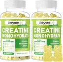 ElevateLife 크레아틴 Monohydrate Gummies 남자 여자를 위한 5g - 설탕 자유로운 Chewable 보충교재. 180 구미 레몬
