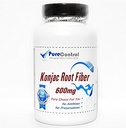 Glucomannan 600mgKonjac 루트 섬유 // 180 캡슐 // Pure // PureControl 보충제