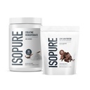 낮은 Carb 100 % 순수 Whey Isolate Protein Powder, 네덜란드 초콜릿, 25g Protein Per 서빙, 1 Lb, 15 서빙 + Isopure 100 % 순수 Creatine Monohydrate Powder, 100 서빙