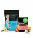 LEGION Post Workout Recovery Stack – Recharge Creatine Post Workout Drink (Strawberry Lemonade) + Whey Protein Powder (Vanilla) – 근육 성장, 힘 및 회복 지원 – 각 30 개 봉사