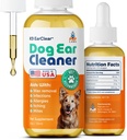 Pup Labs Ear Clear, 개 귀 클리너 및 감염 치료, 이싱, Irritation, & Wax Build-Up, 1 oz Bottle with Dropper