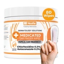 Nootie Medicated Ear Finger Wipes with Chlorhexidine for Dogs, Gentle Dog Ear Cleaning Wipes for Itchy, Sensitive Ears - 왁스 제거, 먼지 빌더, & 냄새 80 Wipes - 미국에서 만든