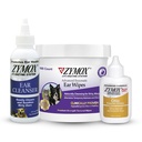 Zymox Enzymatic Ear Wipes, Ear Cleanser, & Otic Plus Ear Solution Hydrocortisone Free for Dogs and Cats - 제품 번들 - 더러운 왁스, Smelly Ears 및 Soothe Ear Infections에 대한