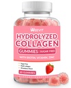 여자를 위한 교원질 Gummies, Biotin를 가진 가수분해된 교원질 펩티드 Gummies, 교원질은 비타민 B12, C, D, 머리 피부 못을 위한 아연을 가진 거미를 보충합니다