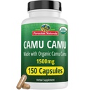 페루 자연 유기 비타민 C Camu Camu 캡슐 1,500mg - 150 Vegan 알약, 전체적인 음식 Camu 베리 유기, 비 GMO에서 자연 비타민 C