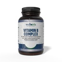Wellotrix Advanced B-Complex - Active Coenzyme Form의 8 가지 필수 B 비타민 (B1, B2, B3, B5, B6, B7, B9, B12)의 전체 스펙트럼 - 에너지 대사 및 세포 건강 지원 - 120 캡슐