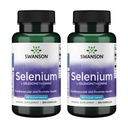 Swanson Selenium (L-Selenomethionine) - 심장 건강 및 전립선 건강을 촉진하는 초본 보충 - 5 월 지원 면역 체계 & Thyroid 건강 - (300 캡슐, 100mcg 각각) (2 팩)
