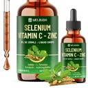 셀렌, 비타민 C, 아연, 이오딘, L-Tyrosine, Immune & Energy Support 용 Ashwagandha 및 Turmeric와 7in1 셀레늄 액체 드롭 - 1 FL Oz - 60 일 공급