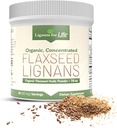 생활을위한 Lignans - 자연 대량 지상 Flaxseed 분말 - 오메가 3 & 6 지방산 채우고 높은 섬유 산화 방지제 - 건강한 심장 & 머리, 건강한 면역 체계 - 탭 당 60의 서빙 80mg, 1 팩