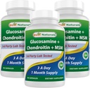 제일 자연적인, 글루코사민 Chondroitin MSM 보충교재, 서빙 당 2600 mg, 90의 캡슐 (90의 조사)