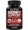 Kidney Support Cleanse Detox & Repair -120 캡슐 - Cranberry & Astragalus Root Pills for Women and Men | 고강도 Liver Cleanse Detox Supporting Urinary Tract & Bladder 건강