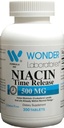 경직자 높은 Potancy 시간 방출 Niacin (비타민 B3) 500 Mg 300 정제 비 GMO, 글루텐 자유로운 보충교재