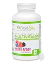 BariSlim Complete Chewable Bariatric Multivitamin Tablets - 45 mg Iron - 기체 우회 및 기체 소매를 포함한 포스트 Bariatric 수술을위한 Bariatric Vitamin & Supplement | 혼합 Berry (90 Count)